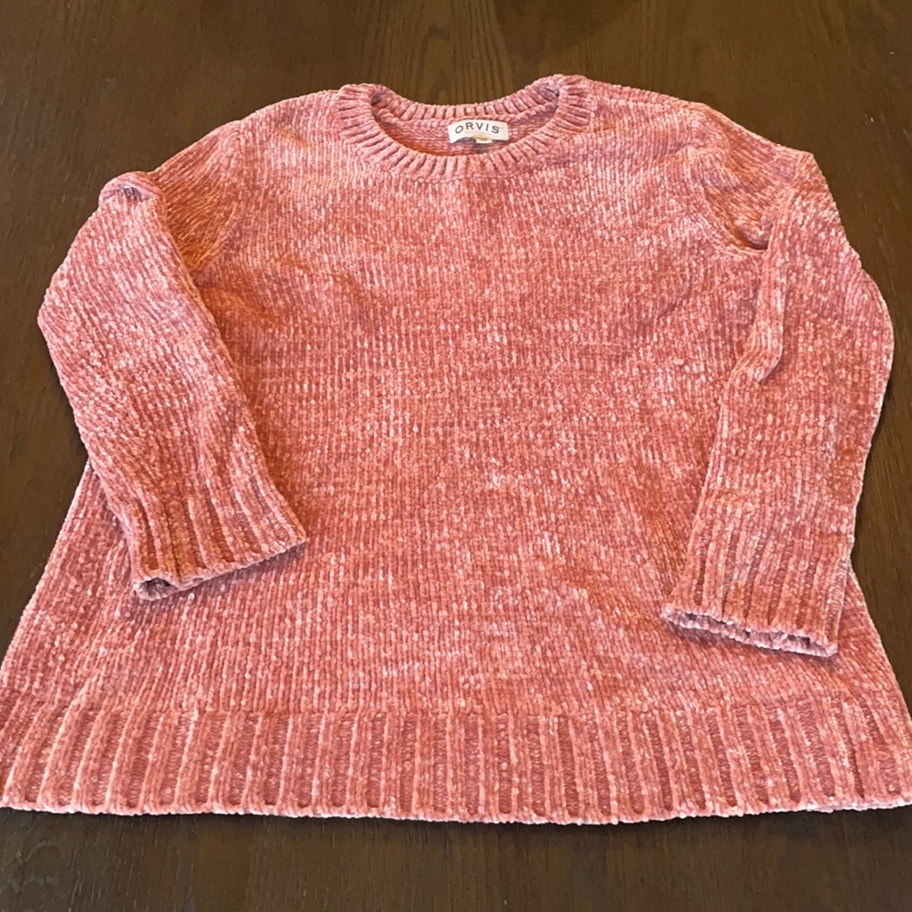 Orvis super cozy chenille sweater XL